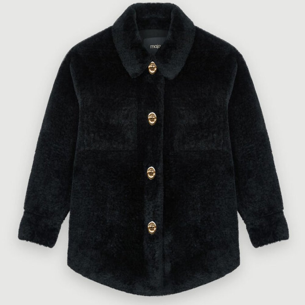 Maje BALERIA Faux Fur Coat